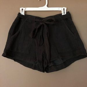 Aerie Linen Shorts with Waist tie
